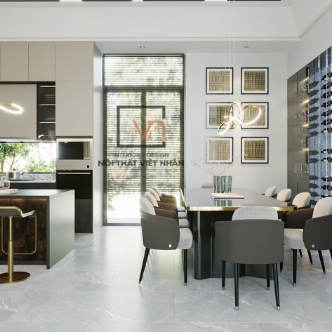 Thiết Kế Công Trình Villa của Ms.Thuỳ TP Đồng Xoài, Bình Phước