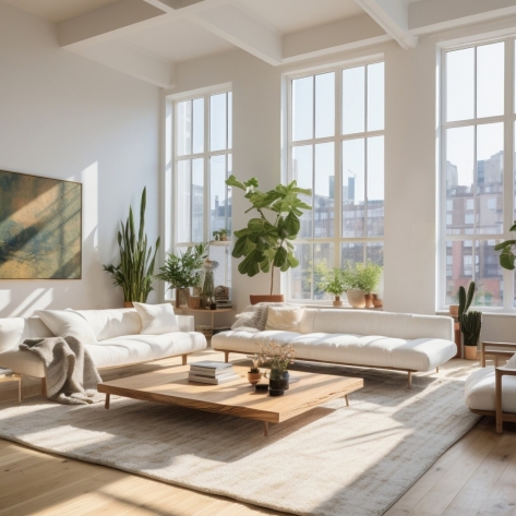 Phối cảnh không gian phòng khách