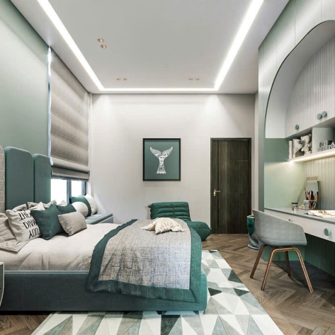 20+ Ý Tưởng Thiết Kế Phòng Ngủ Màu Xanh Đẹp Nhất Năm 2025