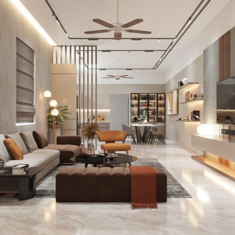 Thiết Kế Công Trình Nhà Phố Ms. Vương Anh xã Phú Riềng, Bình Phước